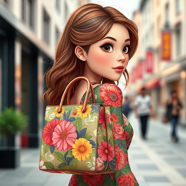 Floral Print Handbag