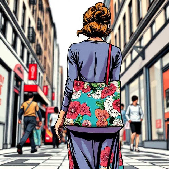 Floral Handbag for woman